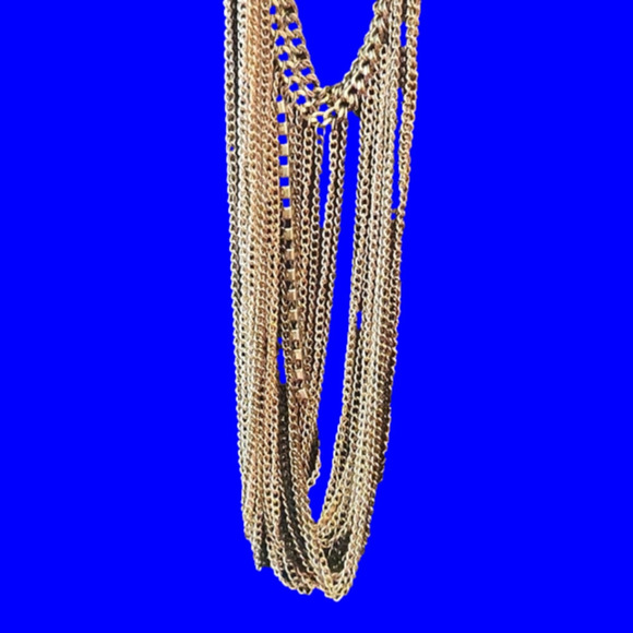 Jewelry - Ditty's Black and Silver Tone FASHION Chain Rhinestone Necklace w/Extender